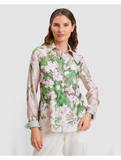 SILK COLLAR WITH SIDE SLITS SHIRT: LIGURIA: PINK