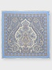 CASHMERE PRINTED SCARF: PAISLEY: LIGHT BLUE