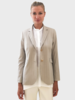 2 BUTTON LUREX STRIPE BLAZER: TAUPE