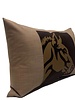 WOOL - LEATHER HORSE 16" X24" PILLOW: BROWN