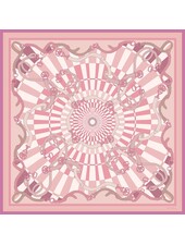 CASHMERE PRINTED SCARF: FIRENZE: PINK