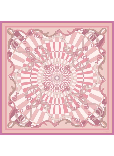 CASHMERE PRINTED SCARF: FIRENZE: PINK