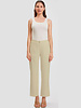 ELASTIC WAIST SILK PANTS: TAUPE