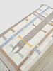 THROW  SIENA PRINT :  76 "X 52 ":  SIENA : BEIGE-ORANGE