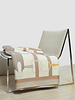 THROW  SIENA PRINT :  76 "X 52 ":  SIENA : BEIGE-ORANGE