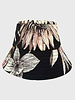 PRINTED COTTON  BUCKET HAT: DAHLIA:BLACK