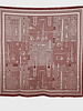 JACQUARD BITS SCARF: RUST