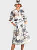 TRAPUNTO DRESS WITH NO WAIST: DAHLIA: IVORY