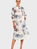 TRAPUNTO DRESS WITH NO WAIST: DAHLIA: IVORY