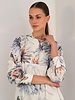 TRAPUNTO DRESS WITH NO WAIST: DAHLIA: IVORY