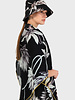 CASHMERE PRINTED SCARF: DAHLIA: BLACK