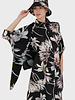 CASHMERE PRINTED SCARF: DAHLIA: BLACK