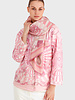 SILK PRINTED QUILTED JACKET WITH KNOT BUTTONS: FIRENZE: PINK
