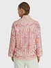 SILK PRINTED QUILTED JACKET WITH KNOT BUTTONS: FIRENZE: PINK