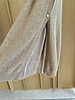 CASHMERE TUNIC WITH SILK PANELS: TOBACCO