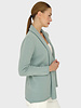 SHAWL NECK SIMPLE SWEATER: LUCIA: SEA FOAM