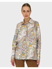 COLLARED SILK PRINTED SHIRT: AMAZONIA: PINK