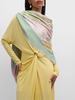 KENYA  SHAWL JACQUARD & PRINT SHAWL : PINK