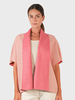 CASHMERE DOUBLE FACE  SHORT SLEEVE  REVERSIBLE JACKET: PINK
