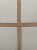 PALERMO CASHMERE PILLOW WITH CROSS SUEDE: 21" X 21": PEARL