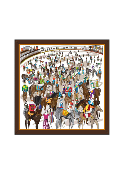 AFTER THE RACE SILK FRAME: MULTICOLOR