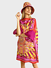 PRINTED SILK KAFTAN: FIRENZE: HIBISCUS