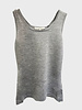 SHELL CASHMERE TANK TOP: GRAY