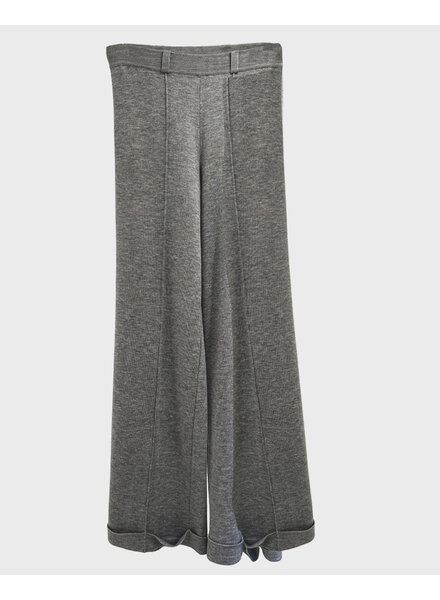 KNIT PANTS: GRAY