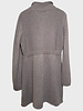 CASHMERE KNITTED SWEATER WITH BUTTON DETAILS: CLAY