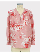 SILK PRINTED SHIRT: DAHLIA: PINK