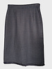 SKIRT W/ FRINGES EDGES: NAVY PLAID