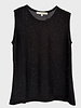 KNIT SHELL W/ SEQUINS: BLACK