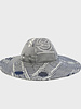PRINTED BIG HAT: JACQUARD BITS: NAVY