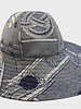 PRINTED BIG HAT: JACQUARD BITS: NAVY