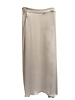 SILK SATIN SKIRT WITH SLIT: PEONIA