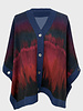 OLIVIA: KNIT CAPE: TIE AND DYE: NAVY