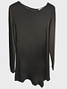 ASYMMETRICAL TUNIC: BLACK