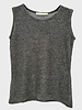 KNIT SHELL W/ SEQUINS: GRAY