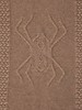 CASHMERE INTARSIA SPIDER KNITTED THROW: 52" X 72": TAUPE