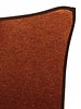 PORTOFINO CASHMERE BLEND PILLOW WITH ULTRA-SUEDE BORDER: 21"X 21": BURNT