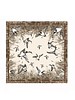 CASHMERE PRINTED SCARF: DUCK: TAUPE