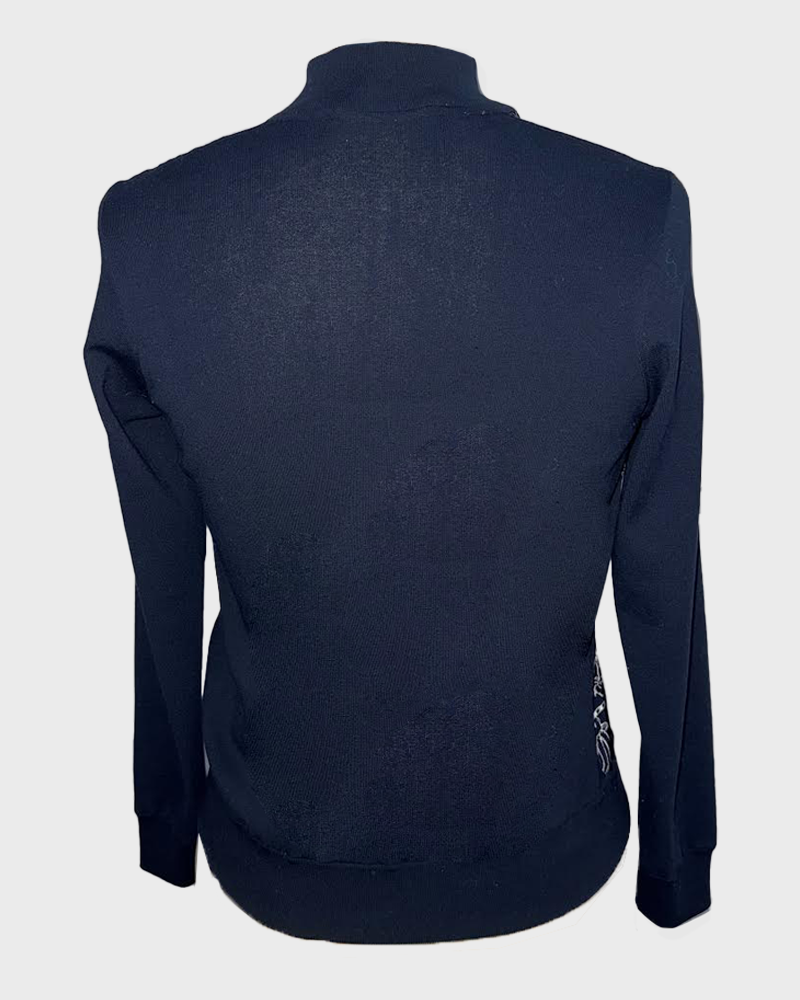 BOMBER W/ FRONT SILK: CONSTELLATION-NAVY