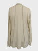 SUPERFINE CASHMERE CARDIGAN WITH CONTRASTING STITCH: IVORY