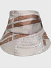 PRINTED SILK  BUCKET HAT: LEXINGTON: TAUPE