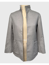 DOUBLE FACE JACKET: GRAY