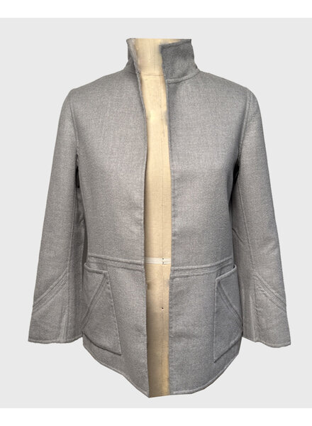 DOUBLE FACE JACKET: GRAY