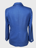 CASHMERE TWILL 2 BUTTON BLAZER: COBALT