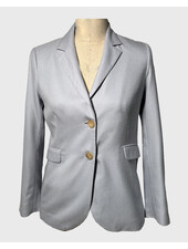 CASHMERE TWILL 2 BUTTON BLAZER: L. BLUE