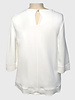 BLOUSE W/ VOLANT: IVORY