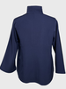 DOUBLE FACE WOOL CAPELET: NAVY